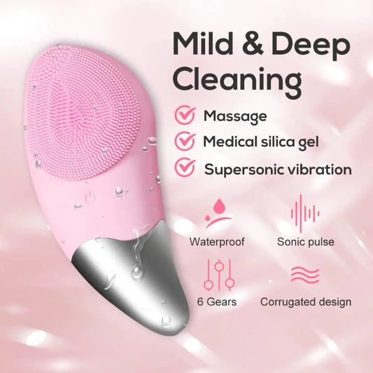 Mini Electric Silicone Face Cleansing Brush