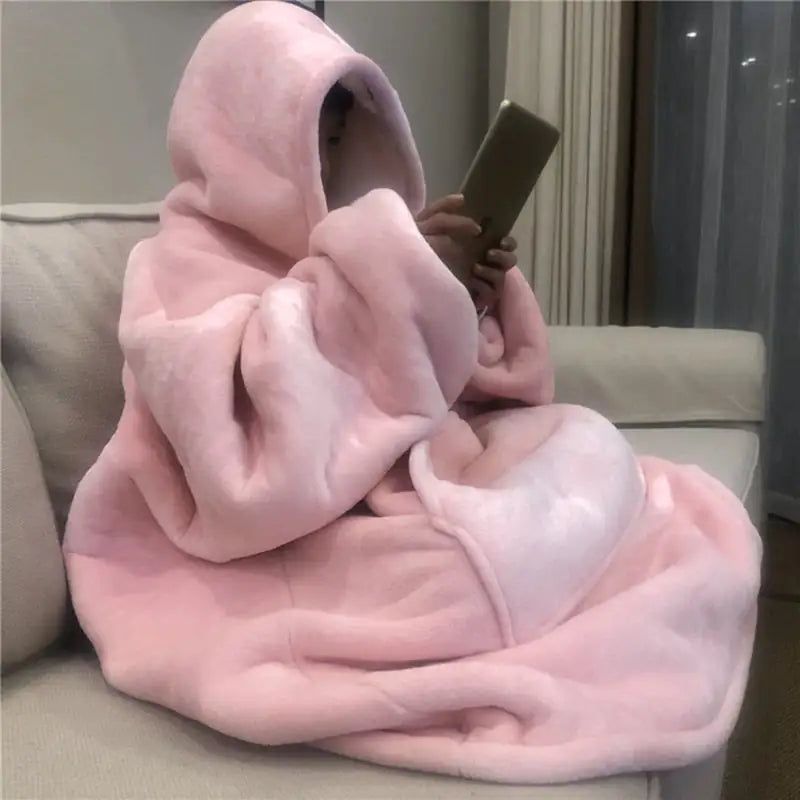 Plush Hoodie Blanket